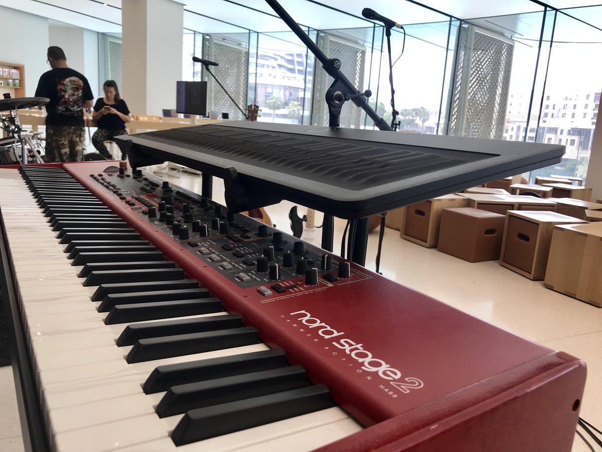 WJanssenMusic's tweet photo. Just in case you missed my performance this past Saturday, watch out for @Boxtones video post today (it’s a sneak peak at what we got up to at @TheDubaiMall’s @Apple Store)

And did I mention I love playing live with #MySeaboard from @WeAreROLI and my @nordkeyboards? 😎 https://t.co/7zFUprSt5x