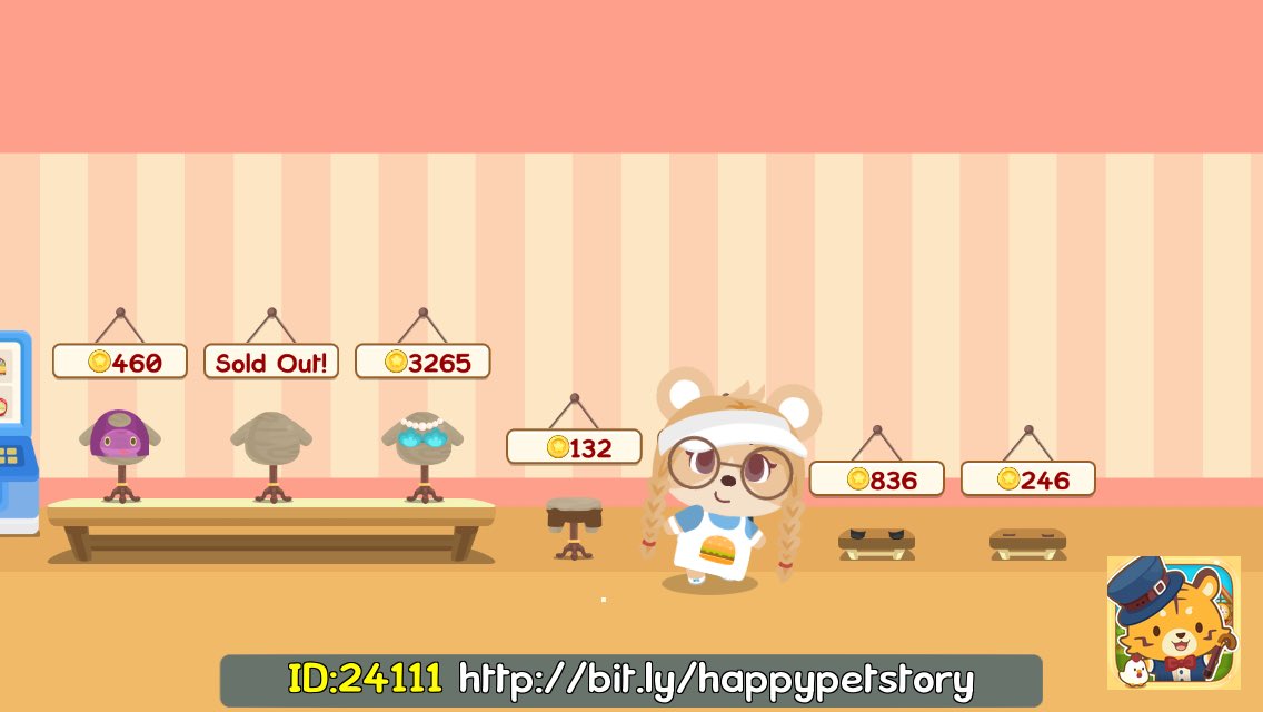 DMirend's tweet image. All my #HappyPetStory decos are special-themed! FREE room with Invite Code: 24111. Add ur special touch! bit.ly/happypetstory