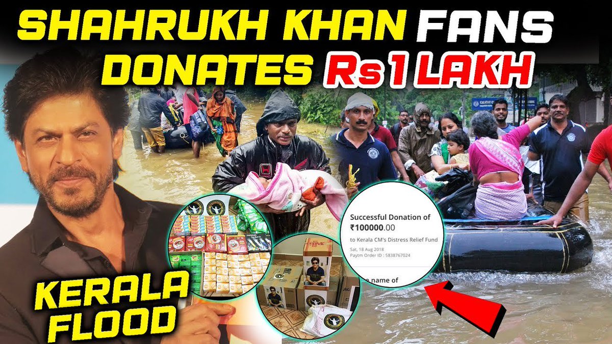 BollySpy's tweet photo. A Kind And Sweet Gesture Can Reach A Wound 😇@SRKUniverse 🤗
#Bollywood #BollywoodNews #SRK #Zero #KingKhan @iamsrk #ChanceToGive #KeralaFloodsHelpNeeded #KeralaRainsHelp
#ShahRukhKhan Fan Club Donates 1 Lakh To #KeralaFlood Victims 👉 https://t.co/NtNhL53wEC https://t.co/706DUNBudf