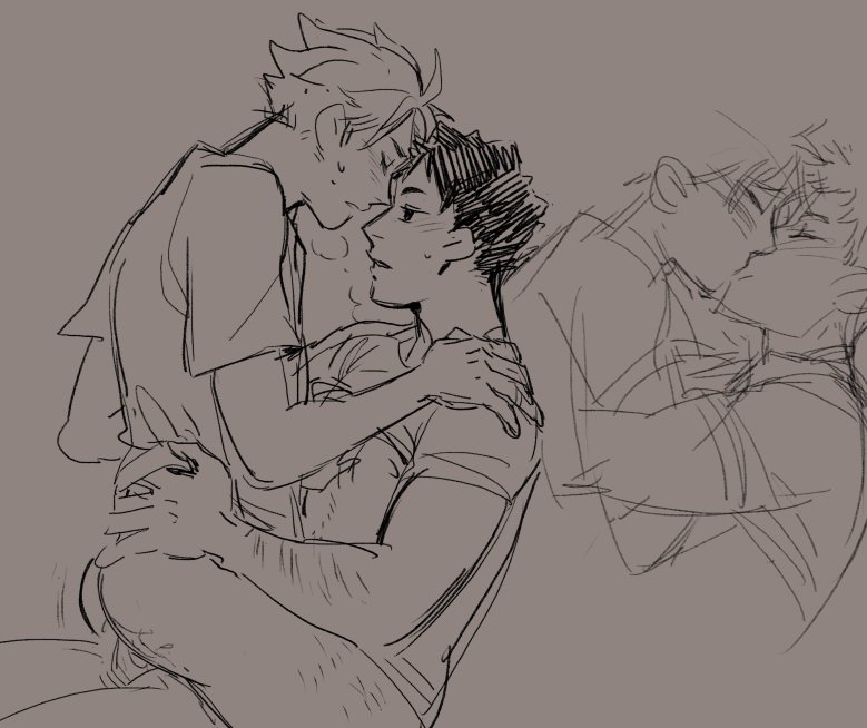 “#nsfw here's that iwaoi college AU long-distance missed-you sex a...