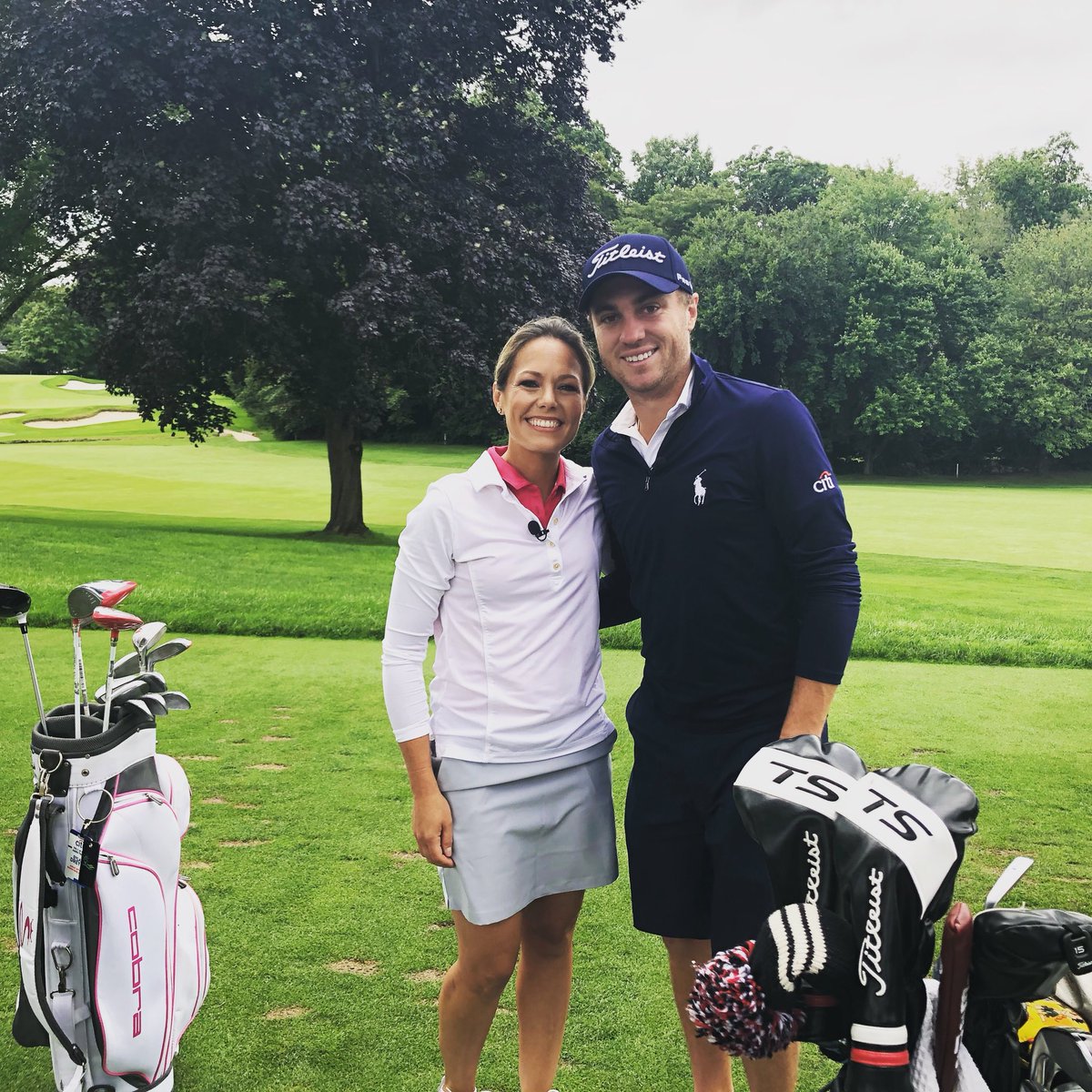 It's hard to top a day on the golf course with the amazing @justinthomas34  He's just so good! Thanks for the putting tips! #ithinkiimpressedhim  #notquite @todayshow