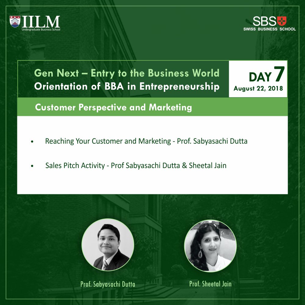 IilmInstitute's tweet photo. #IILMBBA #IILMUBS #BBAOrientation #InternationalDegree #IILMGlobalStudy #BBAEntrepreneurship #ThinkBusiness #ThinkIILM #ReadyForBusiness #BBABatch2018 #GenNext #CustomerPerspective #Marketing https://t.co/QbeVWygrdj