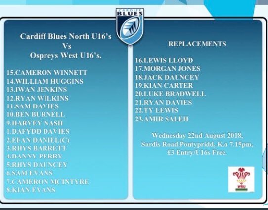 Ponty Schools U16s (@pontypsru) on Twitter photo Congrats to the boys from last year’s PSRU squad - 8 named in the starting line up and 2 named on the bench for <a href="/north16s/">CardiffBluesNorth16s</a> game against Ospreys West @USWRugby @CymoeddSport @Ponty3G <a href="/CW_Commercials/">City West Commercials Truck & Van</a> <a href="/PontypriddRFC/">Pontypridd RFC</a> 👏🏻👏🏻🏉🏉 Congrats to the boys from last year’s PSRU squad - 8 named in the starting line up and 2 named on the bench for <a href="/north16s/">CardiffBluesNorth16s</a> game against Ospreys West @USWRugby @CymoeddSport @Ponty3G <a href="/CW_Commercials/">City West Commercials Truck & Van</a> <a href="/PontypriddRFC/">Pontypridd RFC</a> 👏🏻👏🏻🏉🏉