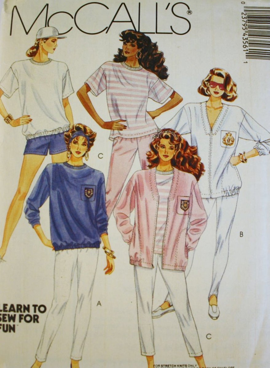 sueforgetmenot's tweet image. McCall's 4356  Active Jacket, Active Pants, Shorts and Top Pattern - UNCUT - Stretch Knit Only tuppu.net/d05c8968 #BluetreeSewingStudio #Etsy #ZipFrontJacket