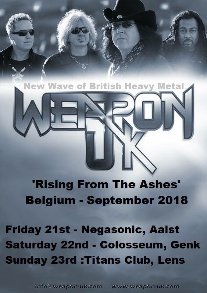 Belgium 🇧🇪 1 calendar month away... 
#Negasonic
#Colosseum 
#TitansClub
#PureSteelRecords 
#TheRealWeaponUK
#RisingFromTheAshesVinyl