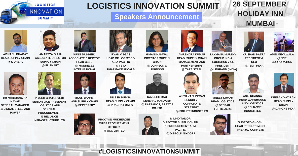 Programicasia1's tweet photo. The largest one-day gathering of senior SCM/Logistics professionals at Logistics Innovation Summit, come Sep 26 in Mumbai.
Are you registered yet?
#LogisticsInnovationSummit #ProgramicAsia #Logistics #Last_Mile_Delivery #Talent_On_Demand https://t.co/eUg6QywS6h