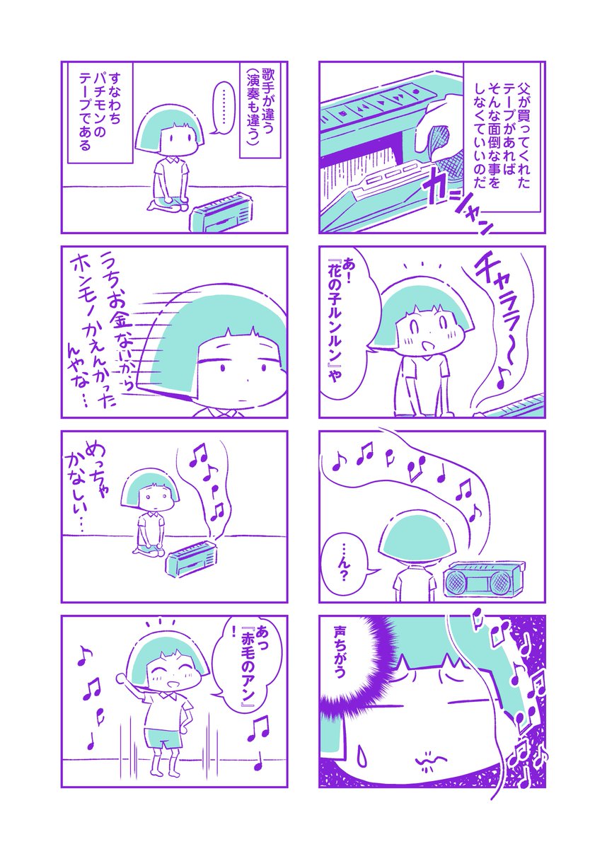 小学生の頃、初めて買ってもらったアニメのカセットテープはこんなんだった。 