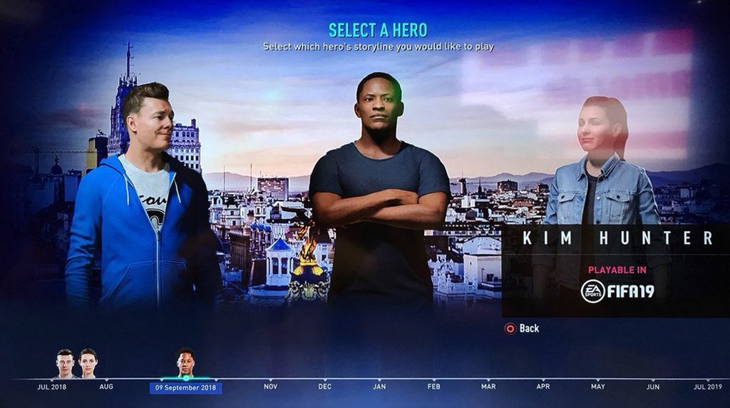 Fut Mentor Fifa19 Journey Season 3 Select A Hero Screen Found At Gamescom18 You Can Choose From 3 Different Characters Including Kim Hunter Thefifainfo T Co 6hsyhsbj0o Fut Mentor Fifa19 Journey Season 3 Select A Hero Screen Found At Gamescom18 You Can Choose From 3 Different Characters Including Kim Hunter Thefifainfo T Co 6hsyhsbj0o