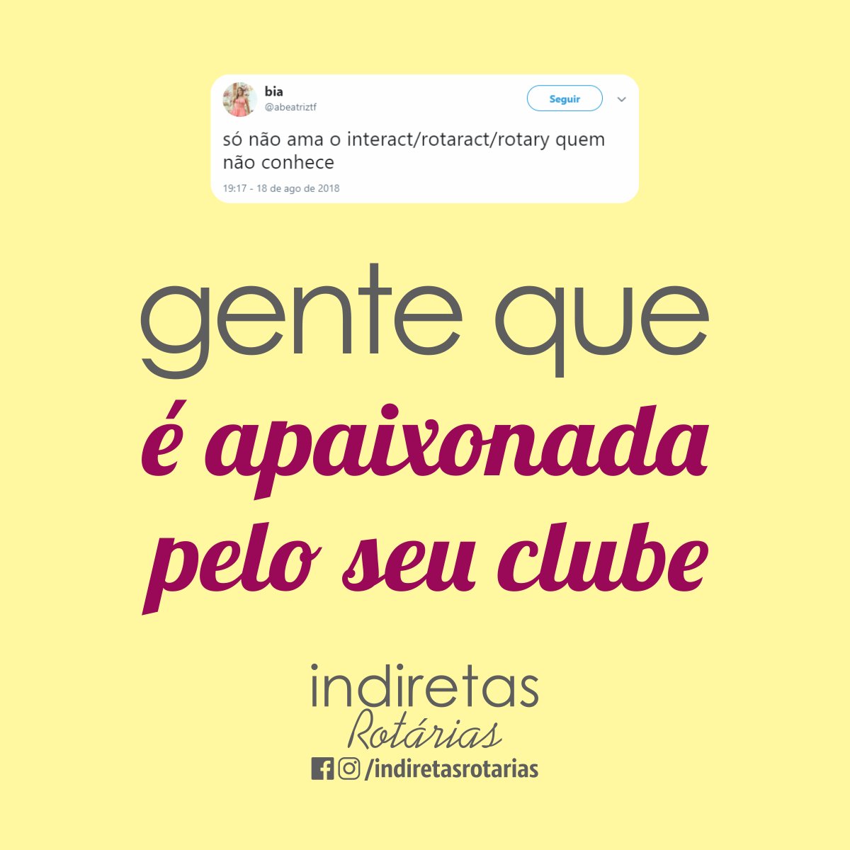 indrotarias's tweet image. Quem mais aí é apaixonado(a) pelo seu clube?? Marque aqui seus companheiros que como você são apaixonados por esta Família Rotária linda! 😍