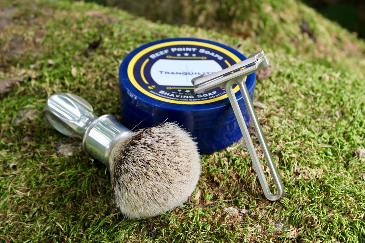 lclint64's tweet image. SOTD #wetshaving, @classicshaving O.R.E.N. razor, Rubberset 400#3 with WSP HMW and @ReefPointSoaps