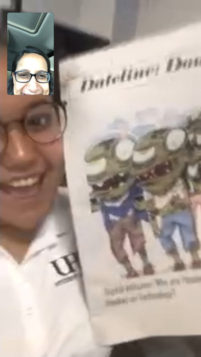 dvalenzug's tweet photo. My sister got hired by the UHD newspaper to do their drawings! In this issue, her drawing made the cover 👌🏼 I’m so proud #educationmajor #UHD https://t.co/pZf32mE4Sc