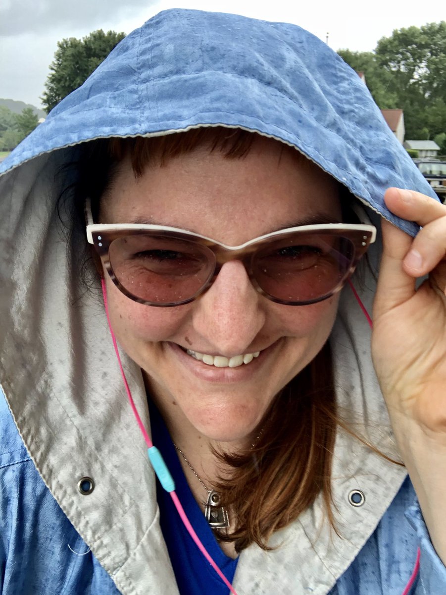 AllisonForAll's tweet photo. What's a little rain between neighbors!?! (77 days to go!) #GottaKnockEmAll 🌊🌊🌊 https://t.co/OvbYOPkvzy