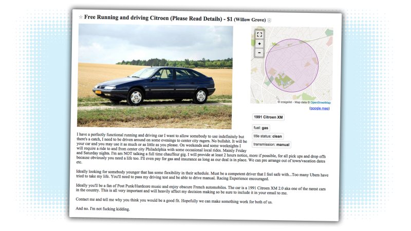 Craigslist Com Philadelphia >> Jalopnik On Twitter Someone On Philadelphia Craigslist Craigslist Com Philadelphia >> Jalopnik On Twitter Someone On Philadelphia Craigslist
