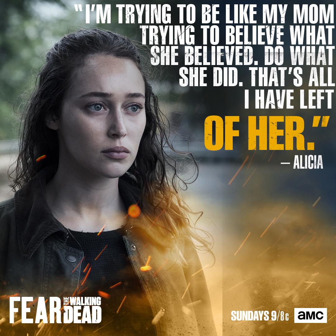 FearTWD's tweet image. Madison might be gone, but her spirit lives on in Alicia. Stream the latest episode of #FearTWD On Demand and on the AMC App right now!