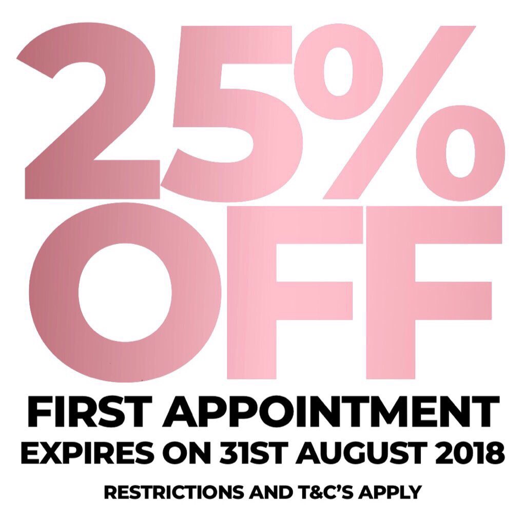 FixxSalons's tweet photo. 25% Off Your 1st Appointment! FIXX Salons Altrincham 📌
.
.
.
Not Long Left!!! .
.
#FIXXsalons #hairFIXX #beautyFIXX #Cheshire #Altrincham #Salon #Beauty #Hale #HairSalon #Hair #HairStyle #Fashion #Manchester #Luxury #Lifestyle #BlackListLifestyle #LiveUpload ##AlderleyEdge https://t.co/zO1ohC1GYL