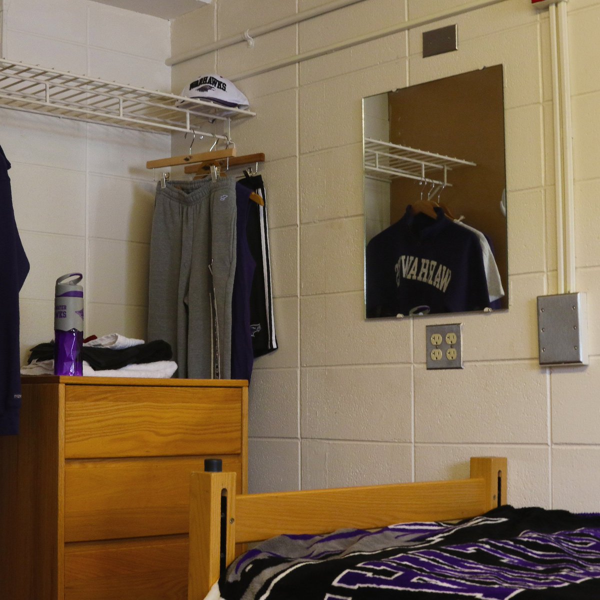 UWWHousing's tweet photo. There's plenty of space for all your favorite outfits in your closet &amp; dresser - just don't forget to pack some hangers! UWW apparel and more found at the UWW Bookstore at https://t.co/4JRgcHUBmu. #uww #uwwhitewater #uwwhousing #uwwuh #uwwbookstore #residencehall #bensonhall https://t.co/fUhZnxO5hx