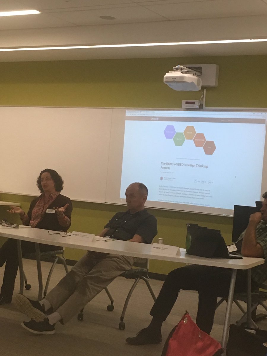 jmuellerprof's tweet image. Dr. Wilner shares her thoughts on #designthinking #igniteyourteaching ⁦@LaurierTeaching⁩ “Stop looking at it and start being a part of it”...empathize, user focused problem solution ⁦@teachdigitalLAB⁩