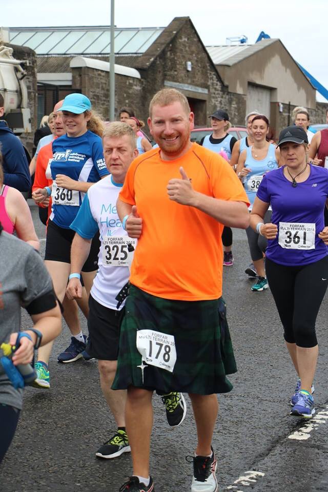 Kyddscot's tweet photo. Hometown run on Sunday #forfar10k but was feeling a bit tender after Saturdays hospitality. Was disappointed with my race but to even turn up was an achievement #tomuchbooze #running #runningscots #kiltrunner #nevernotrunning #runchatuk https://t.co/vuNAj4ZsKW