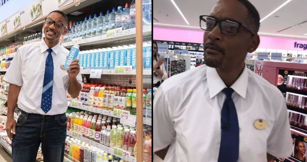 ladbible's tweet photo. Will Smith spends day working in Boots and you know the meal deal will be fresh.
https://t.co/a8zJ5SDwjq https://t.co/XgB05YukDT