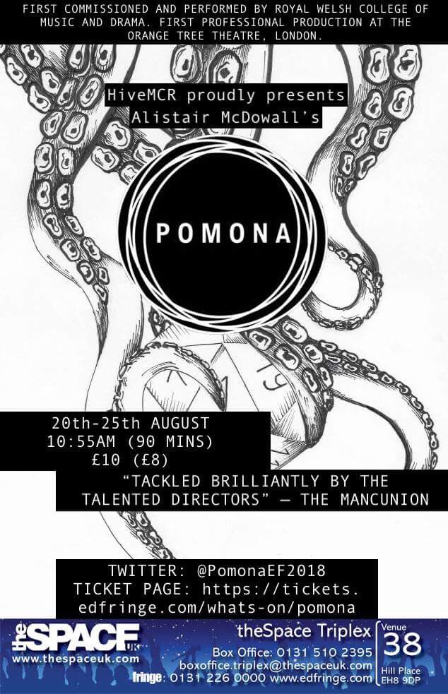 THE REVIEWS ARE IN! ⭐️⭐️⭐️⭐️ and ⭐️⭐️⭐️⭐️⭐️ from <a href="/edfringe_review/">EdFringeReview</a> for our “sharp, disturbing, funny” production of Alistair McDowall’s Pomona <a href="/theSpaceUK/">theSpaceUK</a> Triplex !!

“The cast showcase student theatre at its best.” 💥💥💥

Tickets are still available until Sat!