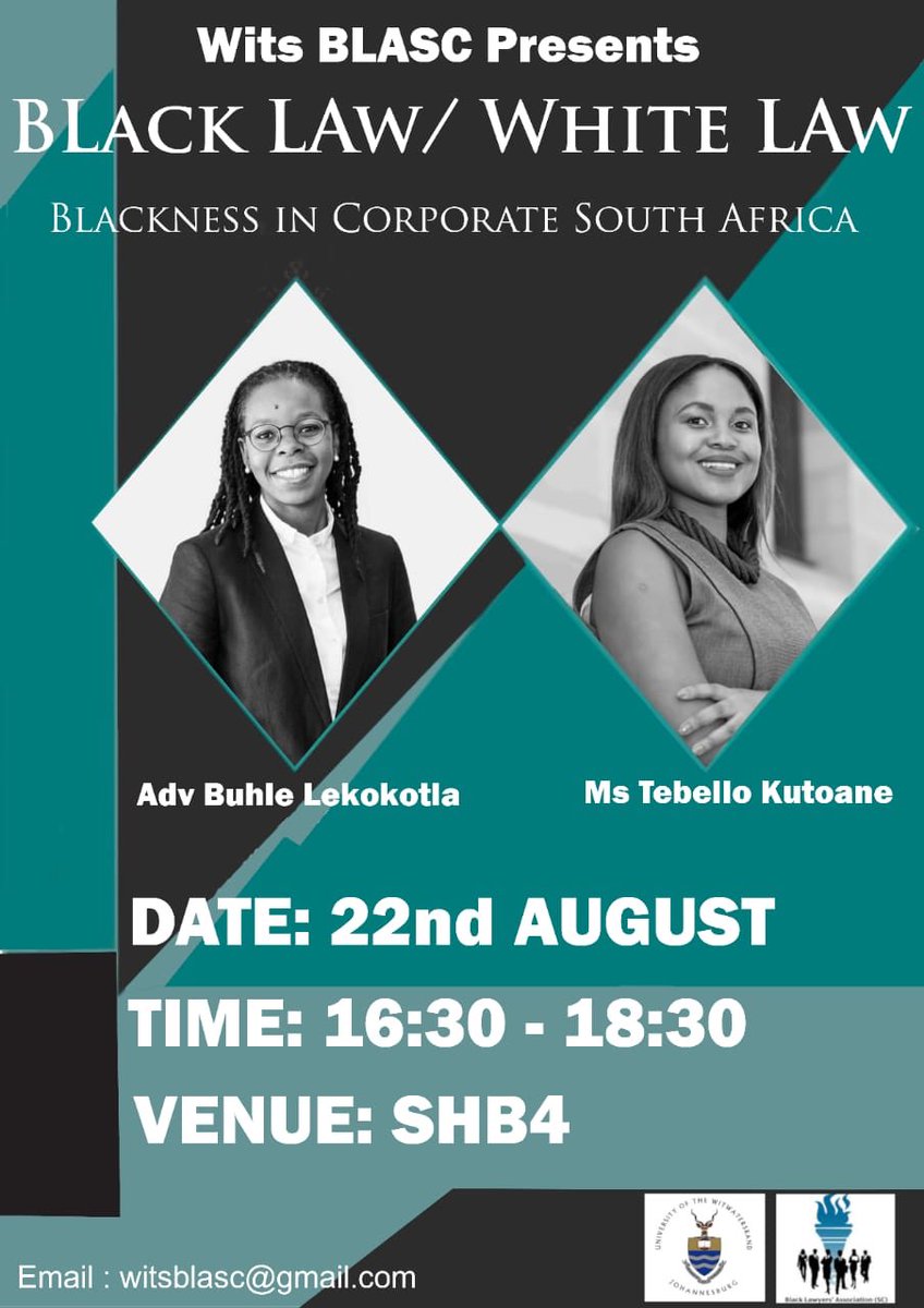 Wits_BLASC's tweet photo. #blacklawwhitelaw https://t.co/3SFh6NIsTJ