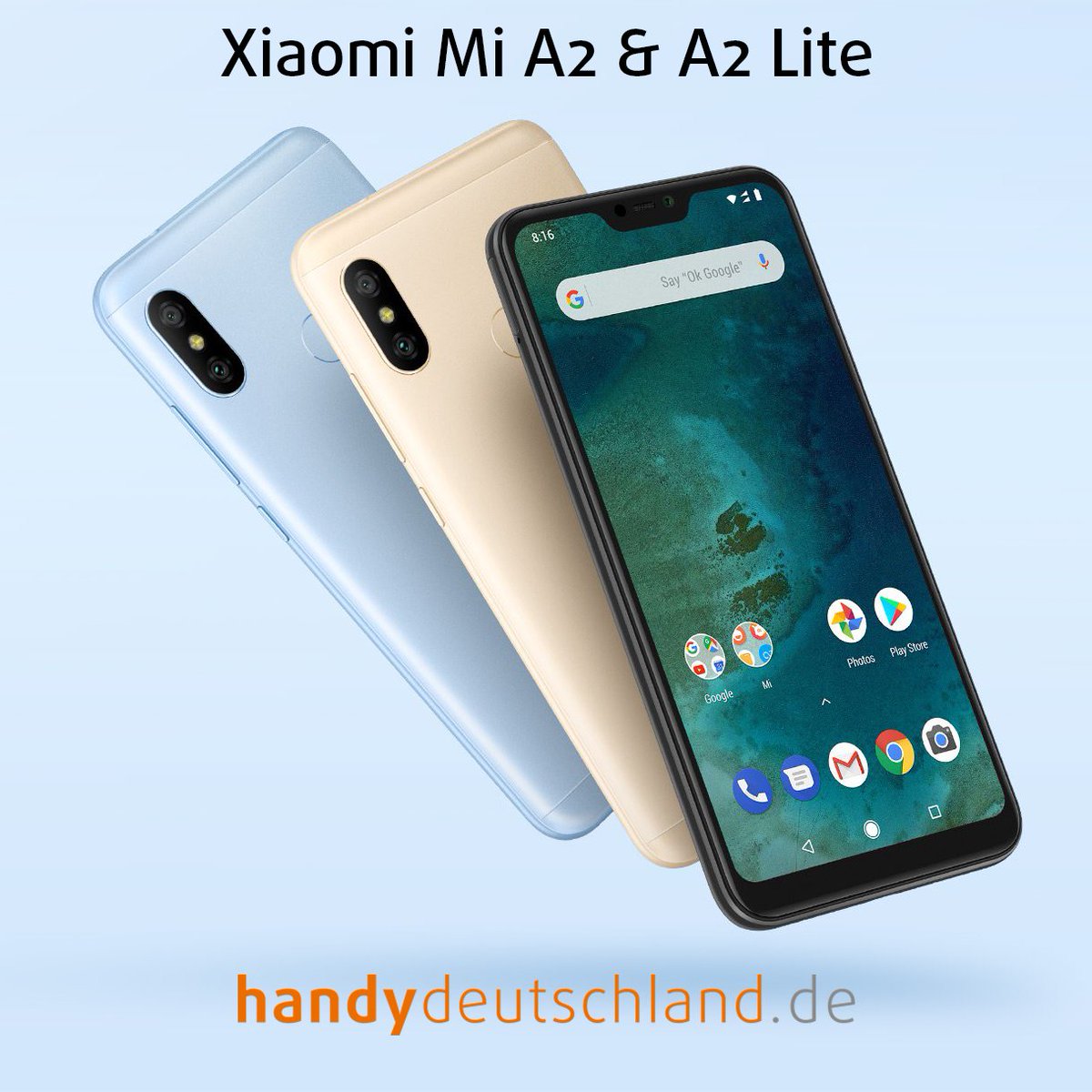 handydeu's tweet photo. Das neue Xiaomi Mi A2 und Xiaomi Mi A2 Lite ‼️📱😍
✅ Android 8.1 Oreo mit Android One
✅ Snapdragon 660 Prozessor mit 8 Kernen
✅ 6 Zoll Display mit schmalen Rändern und Notch
✅ Riesiger 4000 mAh Akku für 2 Tage Handyspaß

➡️ https://t.co/NzuPySCSjo https://t.co/68CdtTJacF