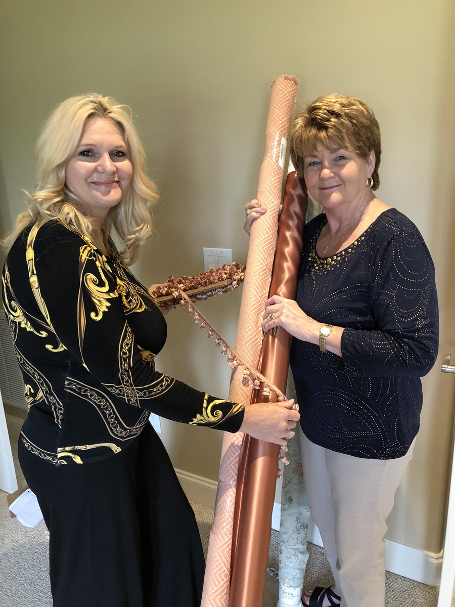 VIPSeenLive's tweet photo. These ladies are always hard at work to make your home beautiful! Call Lindy & Pam at Decorating Den Interiors! 423-788-3919. #decoratingden #Decden https://t.co/GCHNT0QOtL
