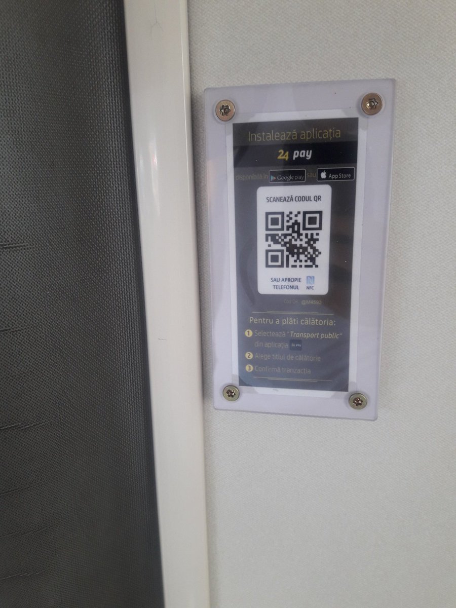 ctp_iasi's tweet photo. Foloseşte şi tu @24payApp şi te vei bucura de beneficiile noului sistem de plată a biletelor de călătorie, pus la dispoziție de către @ctp_iasi. Călătoreşte cu #ctpiasi! https://t.co/iuZoOKyaUY