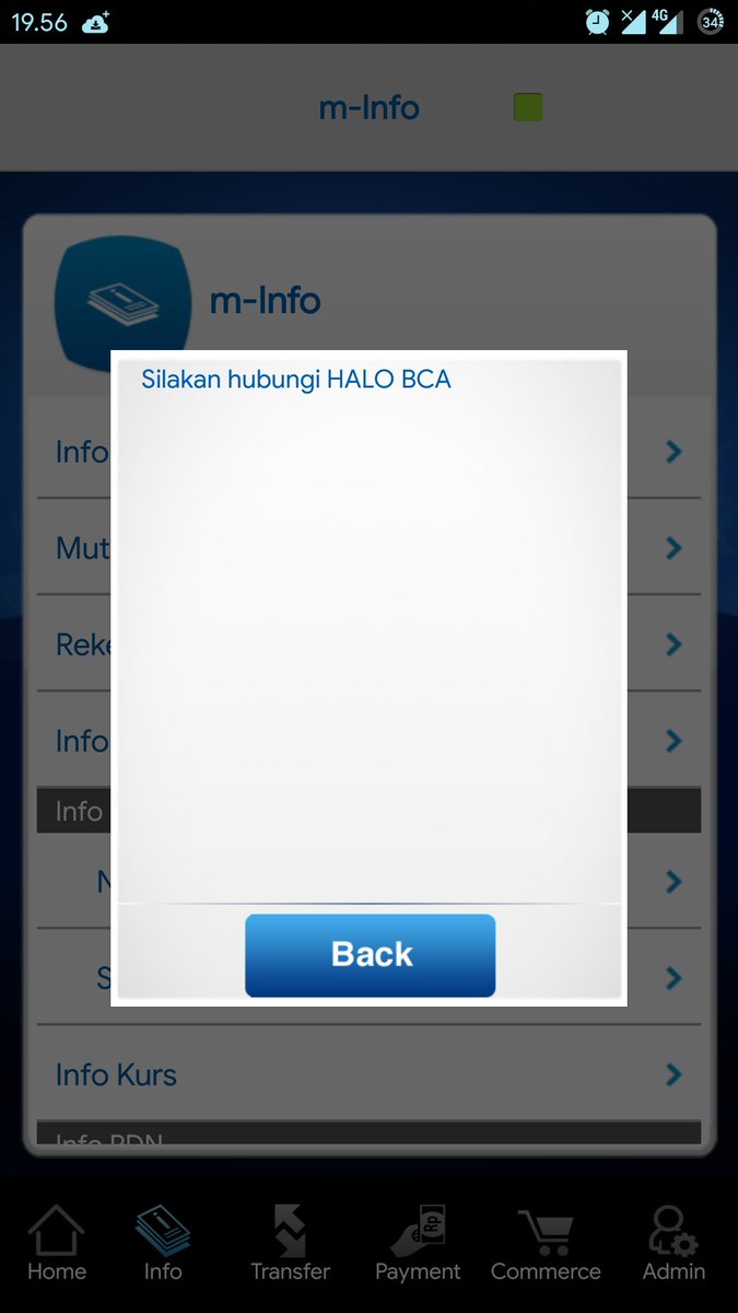Aping_Saprol's tweet photo. @HaloBCA mohon maaf, ini kenapa ya mBCA saya tidak bisa cek saldo, virtual acount, dan transaksi lainnya. ada tulisan hubungi @HaloBCA https://t.co/YmSIXebyUk