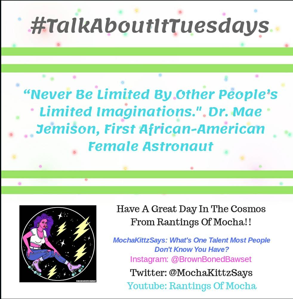 TheGoodSisOfCLT's tweet photo. #TalkAboutItTuesdays Is Presented By #TheGoodSisOfCLT 🌠
.
#MochaKittzSays: What Is One Talent Most People Don't Know You Have?
.
.
#BloggersTribe #CltNCBlogger #WritingTips #Talent #QOTD #DIY #CLTIsCreative #IndieArtist #Singers #RantingsOfMocha
.
.
https://t.co/sLbyZDnvvM https://t.co/KvQoWQky2N