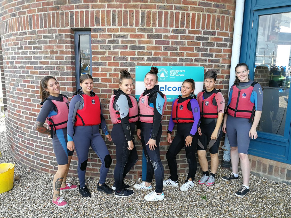 ActiveCN's tweet photo. Lovely day to be on the water! Young women from our #Hampshire project are with @ASWCPortsmouth today gaining their Paddleboarding Level 1 qualification. Thanks @AndrewSimpsonFo for the fantastic opportunity for our young people this summer! #ACNHamp https://t.co/0TgxKHKWcl