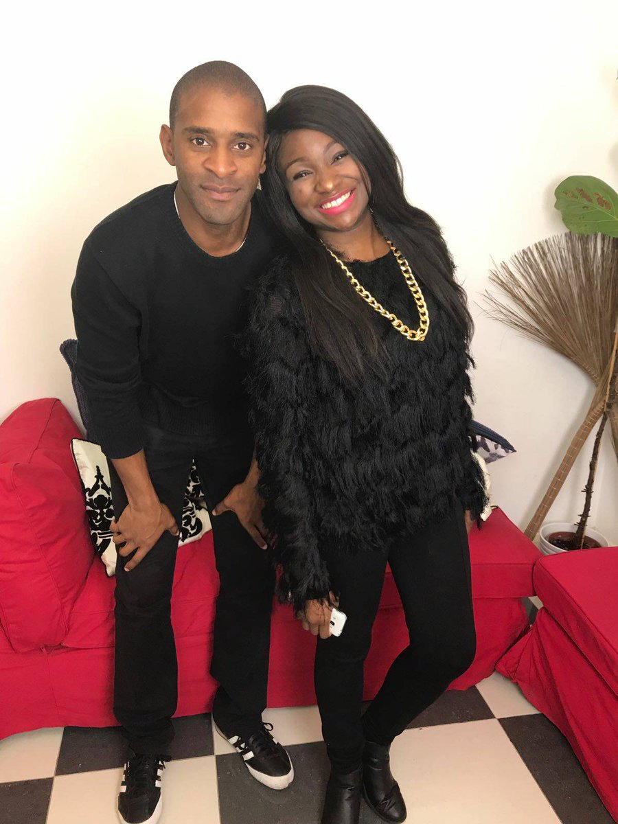 howwemetseries's tweet photo. #Throwback to fun times behind the scenes with our actors Eke and Madra who play Joseph and Kimberly in our #howwemetseries https://t.co/q8AwiPZ1oG