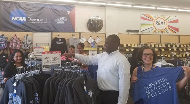 AlbertusSocial's tweet image. It's TAX FREE WEEK! Students &amp;amp; Student Services shopping our awesome CLEARANCE!! #hugesale #falcongear #Falconswag #bargains 📷: @falconcampusstore