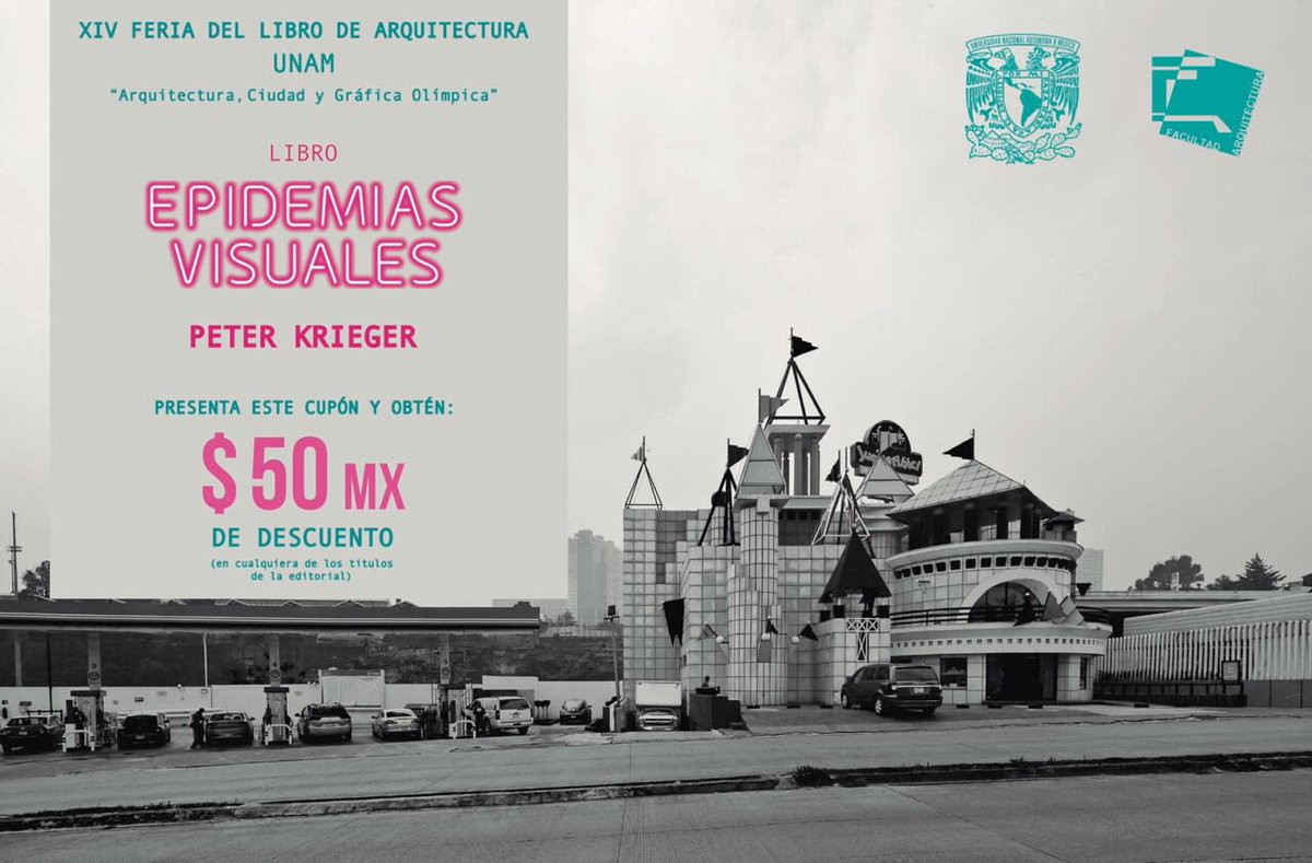 AMACiudad's tweet photo. Hoy inicia la XIV Feria del libro de Arquiectura en la Facultad de Arquitectura de la UNAM (CU). Habrá descuento en #epidemiasvisuales @faunam_mx https://t.co/iz7MOkroBY