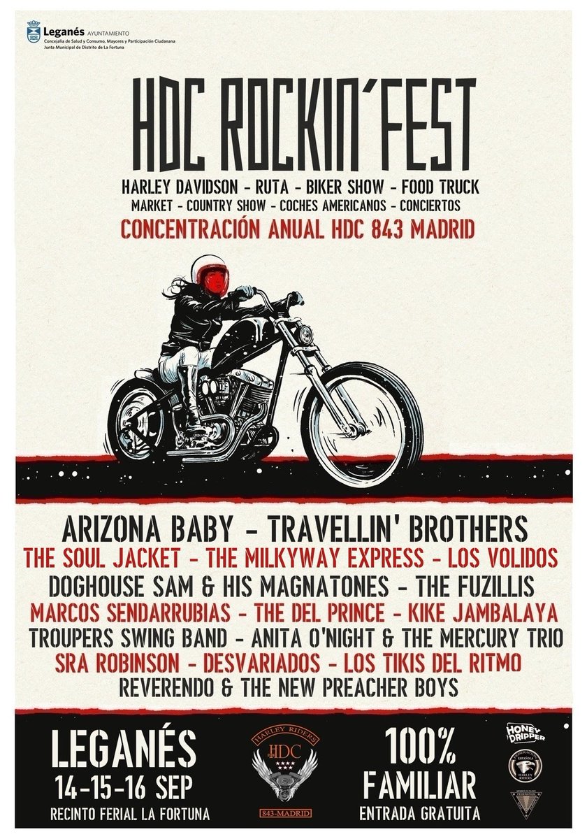 #Festivales. <a href="/RockinHdc/">HDC Rockin Fest</a> se acerca en #Leganés con <a href="/thearizonababy/">ARIZONA BABY</a> <a href="/TheSoulJacket/">The Soul Jacket</a> <a href="/Desvariados/">Desvariados</a> y más j-musind.blogspot.com/2018/08/el-hdc…