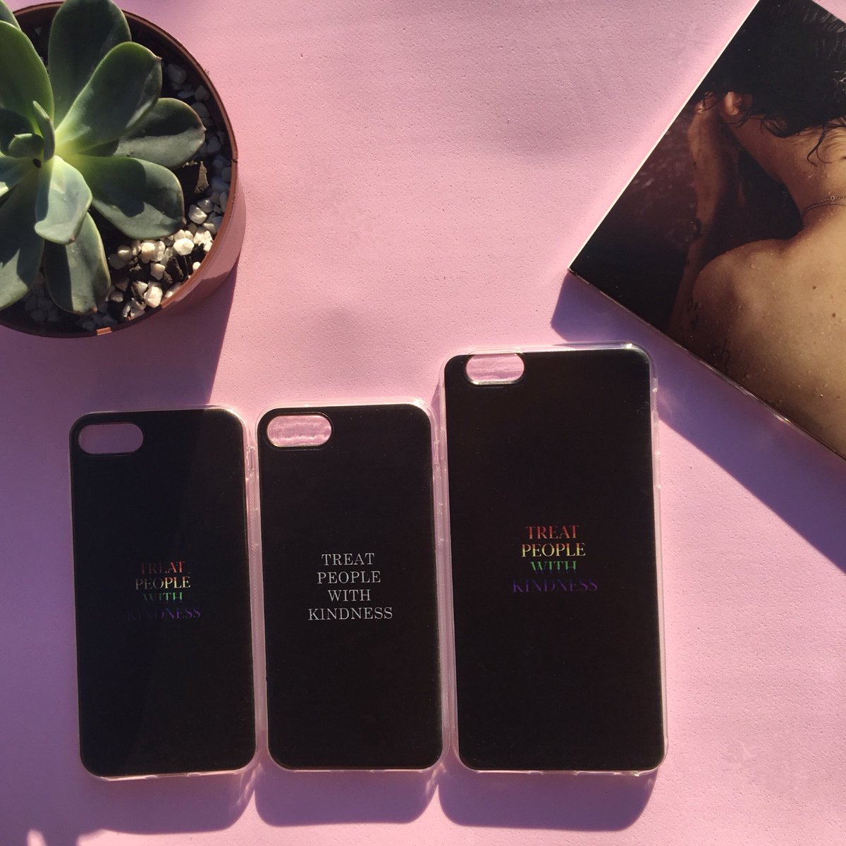 Treat people with kindness | Harry Styles (White) iPhone Case by Amelia  Holmes | Society6