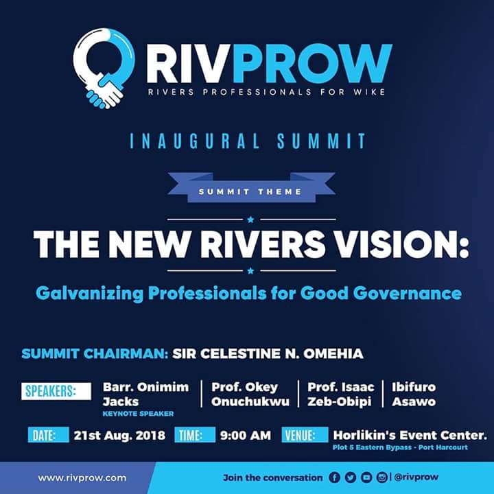 Opubodgreat's tweet photo. As the Rivers Professionals for Wike -#RIVPROW Inaugural summit holds today, I expect a summit that will give Rivers people a bird eyeview of what the government of Wike has done within the last 3 years of his regime. https://t.co/Qx36en6qOy