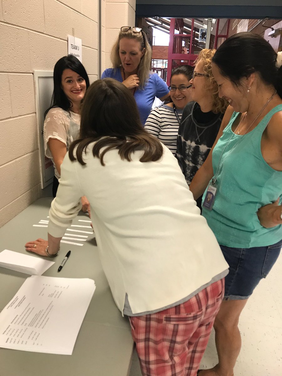 AldrinEagles's tweet image. ⁦@AldrinEagles⁩ Teachers and Staff participating in #nasachallenge as they reconnect and meet new team members #teachershavefuntoo ⁦@fcpsnews⁩ ⁦@FCPSRegion1⁩