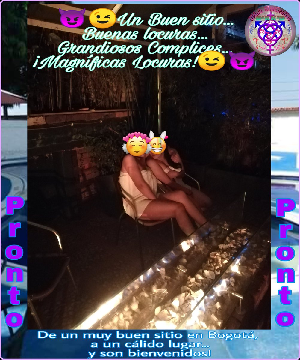 Dklub_klanDESSW's tweet photo. Cómo no antojarse...
Un sitio super de Bogotá...
Y con nosotros uno extraordinario en una zona deliciosa de delicioso clima en Cundinamarca...
Prepárense, antojense y anotense a una experiencia Qva más allá de lo COTIDIANO»»»
#CulturaSwingerColBta #DeSwingersParaSwingers #ViveSW» https://t.co/RuAKbetF81