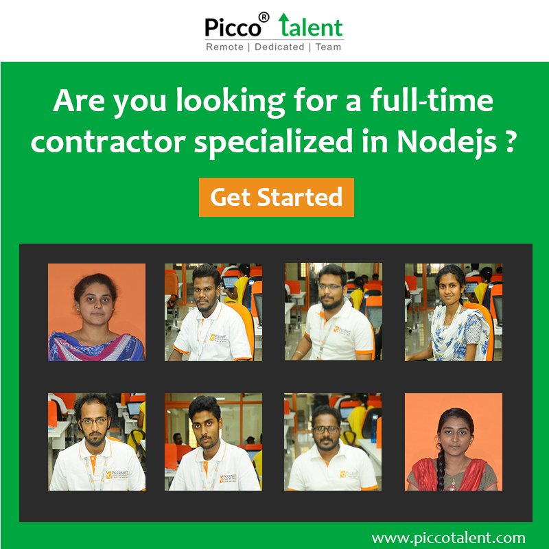 TalentPicco's tweet image. Hire the best talented #NodeJS_Developers having excellent knowledge in #TypeScript, #JavaScript and #LoopBack_framework. Hire dedicated full-time remote contractor and get your work done easily. For more information, visit@ goo.gl/GM69GR