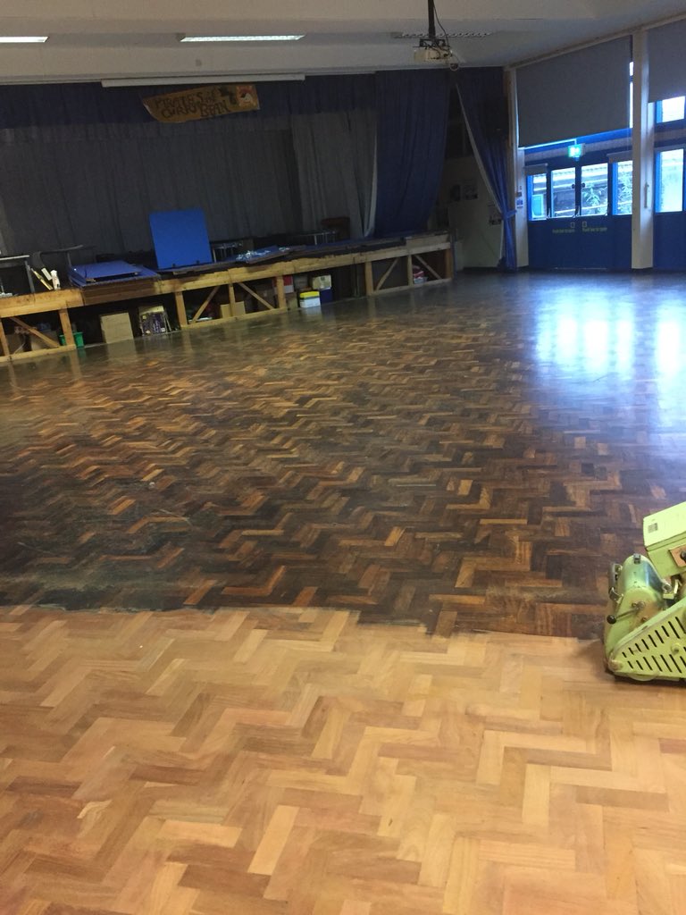 MillerFloorSand's tweet photo. Holy cross school in #Oldham #floorsanding #school #flooring https://t.co/YuOiM6A7yO