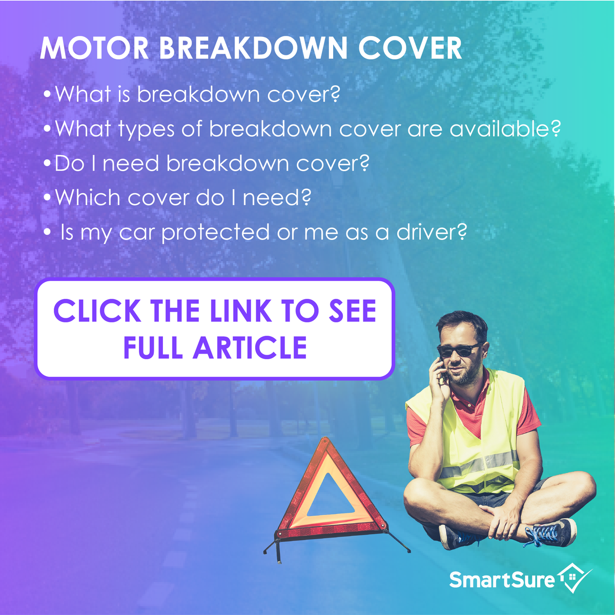 SmartSure4's tweet image. If you travel by car you may want to think about getting motor breakdown cover to provide assistance when a breakdown does happen. Read the article linked below to find out about motor breakdown.🚗
smart-sure.com/motor-breakdow…
#TuesdayThoughts #BREAKDOWN #insurance