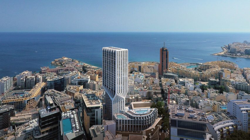 Siderise's tweet image. Learn how architects @ZHA_News plans for Malta&apos;s #tallest building, the #MercuryTower, which will stand 112 metres tall: bit.ly/2Ophp2H