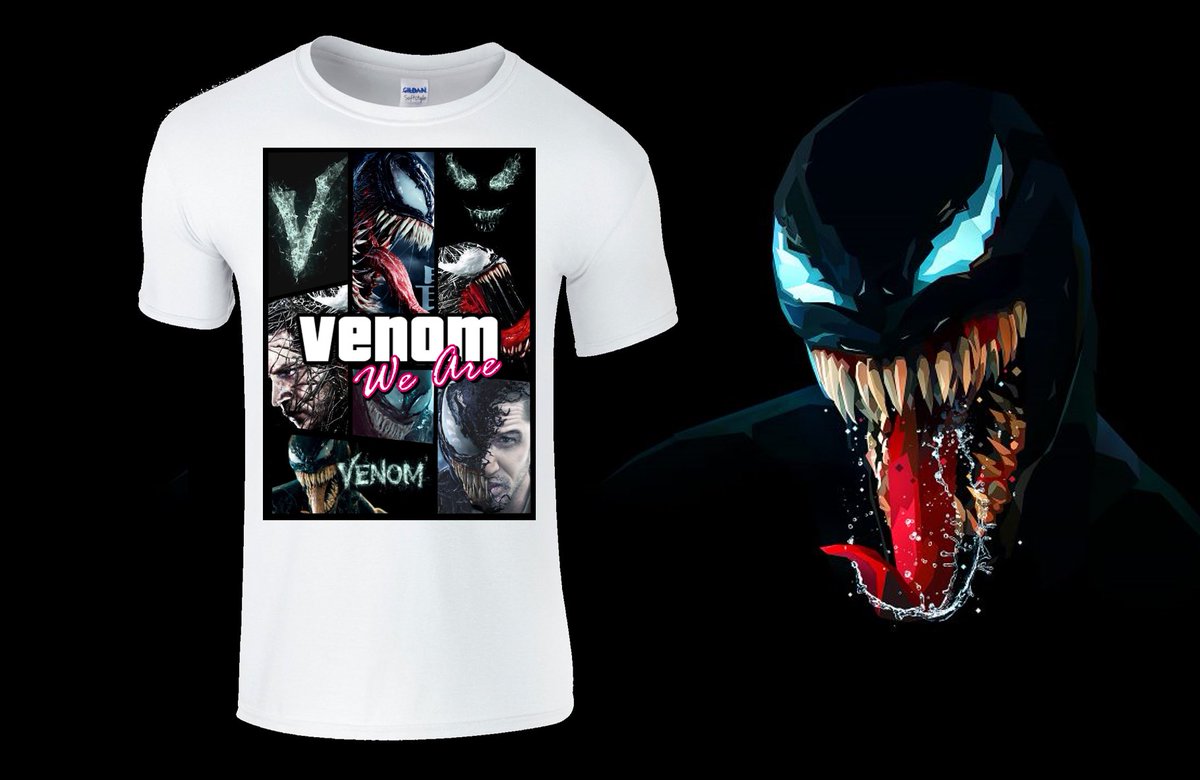 VINETEES's tweet photo. Retweet &amp; Like for a chance to win a FREE #Venom T Shirt - Get yours here at https://t.co/pb5BKvJ3kw https://t.co/lKgZeGK37E