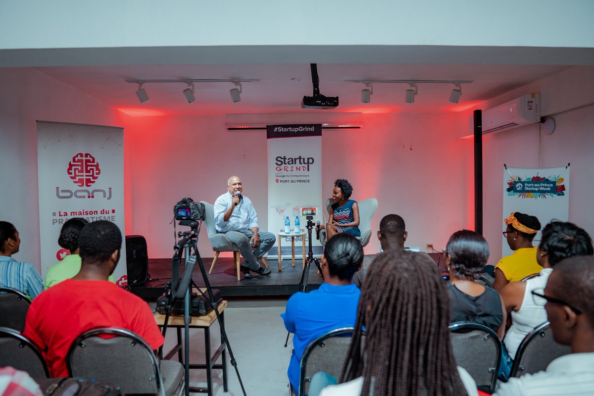 banjHT's tweet photo. #OFFICIELLE: 14e Edition de @StartupGrindPap à Banj avec Richard Buteau de Buteau Hospitality (@KaribeHotel). Full photos: https://t.co/5UdvxYBpd9

📸 @HaitiBrand https://t.co/xt3DY8oCR8