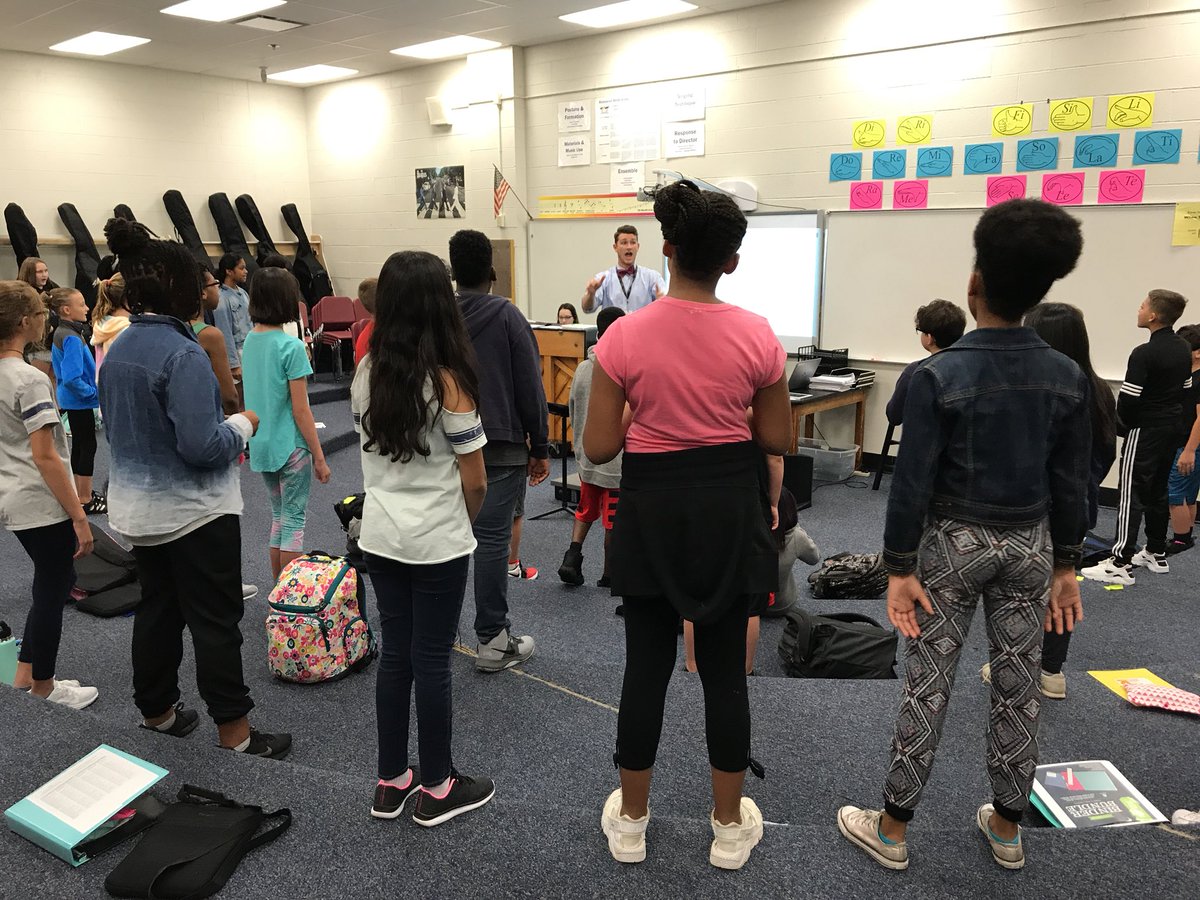 newsfromNEMS's tweet photo. Our Jr. Viking musicians are already preparing for their concerts. It sounds great already. #FineArtsMatters #VikingValues https://t.co/o9Nkj5tcp5