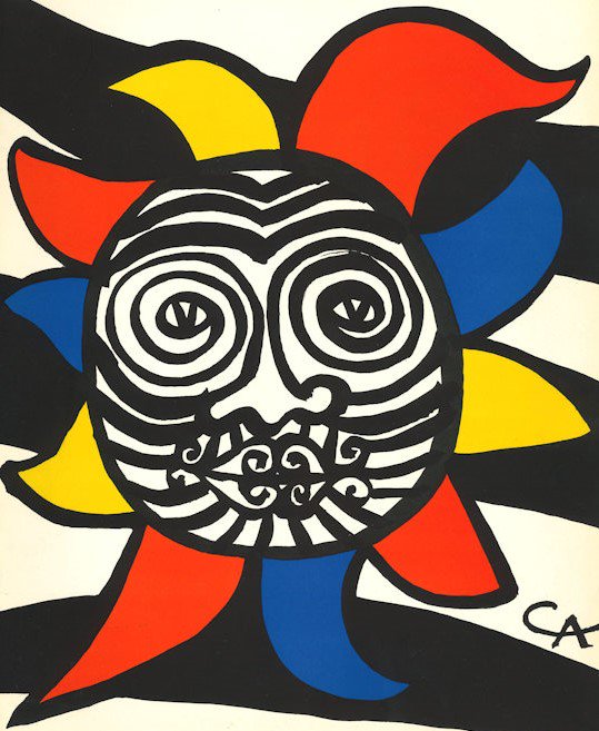 ArielGalleryltd's tweet photo. Lovely Alexander Calder original lithograph featuring in our new exhibition 'Derrier Le Mirroir'. https://t.co/60qe4gjQ5x