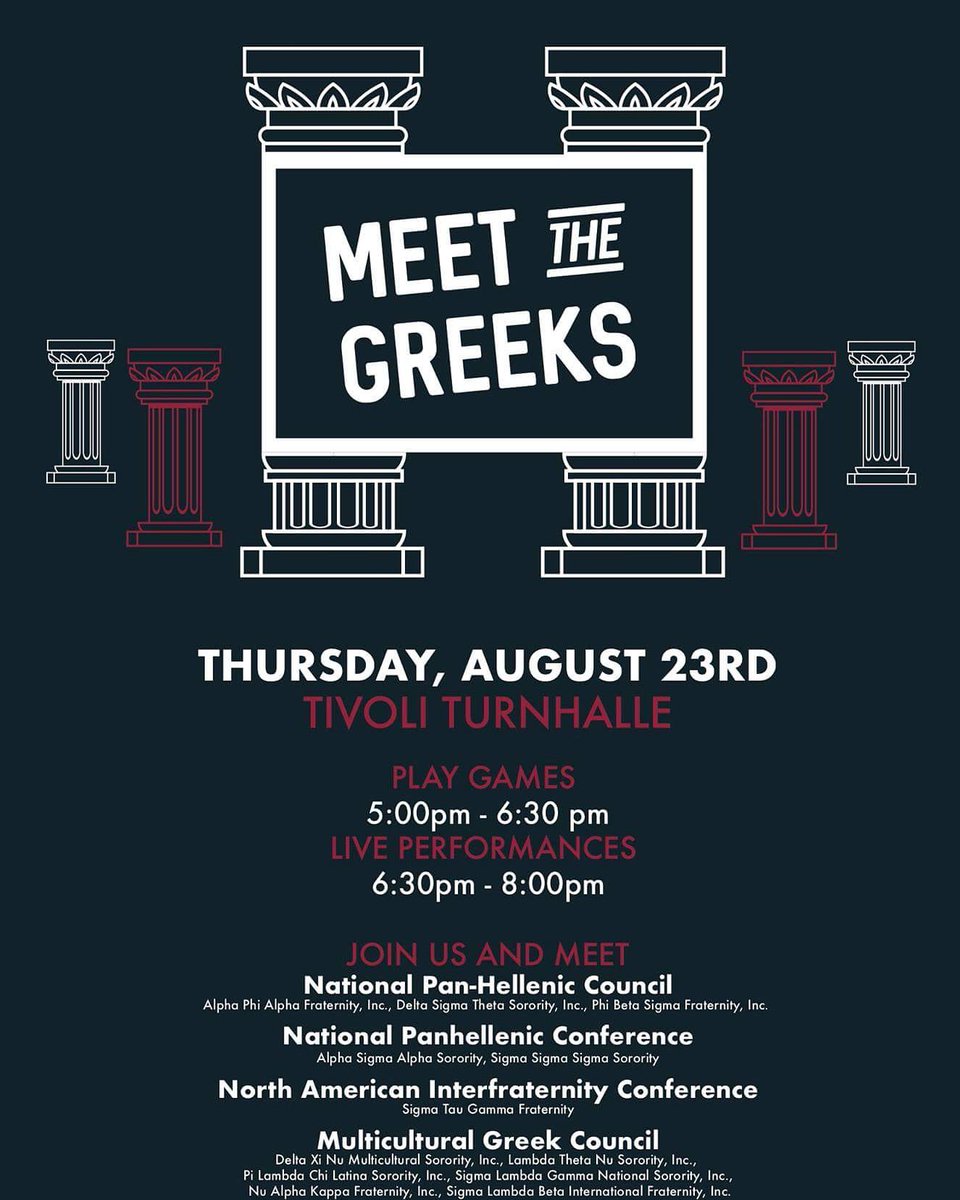 ZPHIBZZZ's tweet image. Meet the Greeks, Tivoli Turnhalle, beginning at 5p. Our brothers of  Phi Beta Sigma Fraternity,  Inc. will be performing.  #MileHighSigmas #zpbs #ZPHIB98