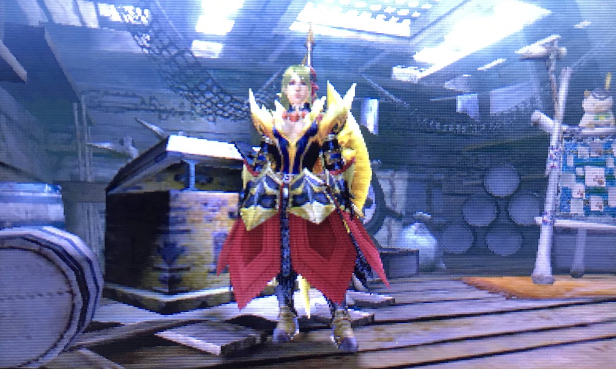 とたん Sur Twitter Mhxxドレコン 部門 ハンタードレス部門 女 武器 金煌月盾斧クリュサル 頭 凛戦流 鉢金 胴 怒天 ノ羽織 真 腕 ダマスクxrアーム 腰 ダマスクrコイル 足 クロムメタルブーツ ゴージャス女騎士装備 戦い方がゴリラ気味なのは内緒だ