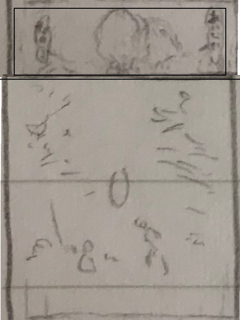 #このタグを見た人はラフ画とその完成絵を見せる 情報量が少なすぎてもはやほとんど意味をなしていないラフ 